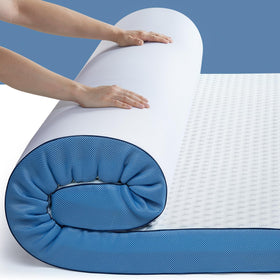 PERLECARE 3in Firm Topper top view provides supportive surface for back sleepers