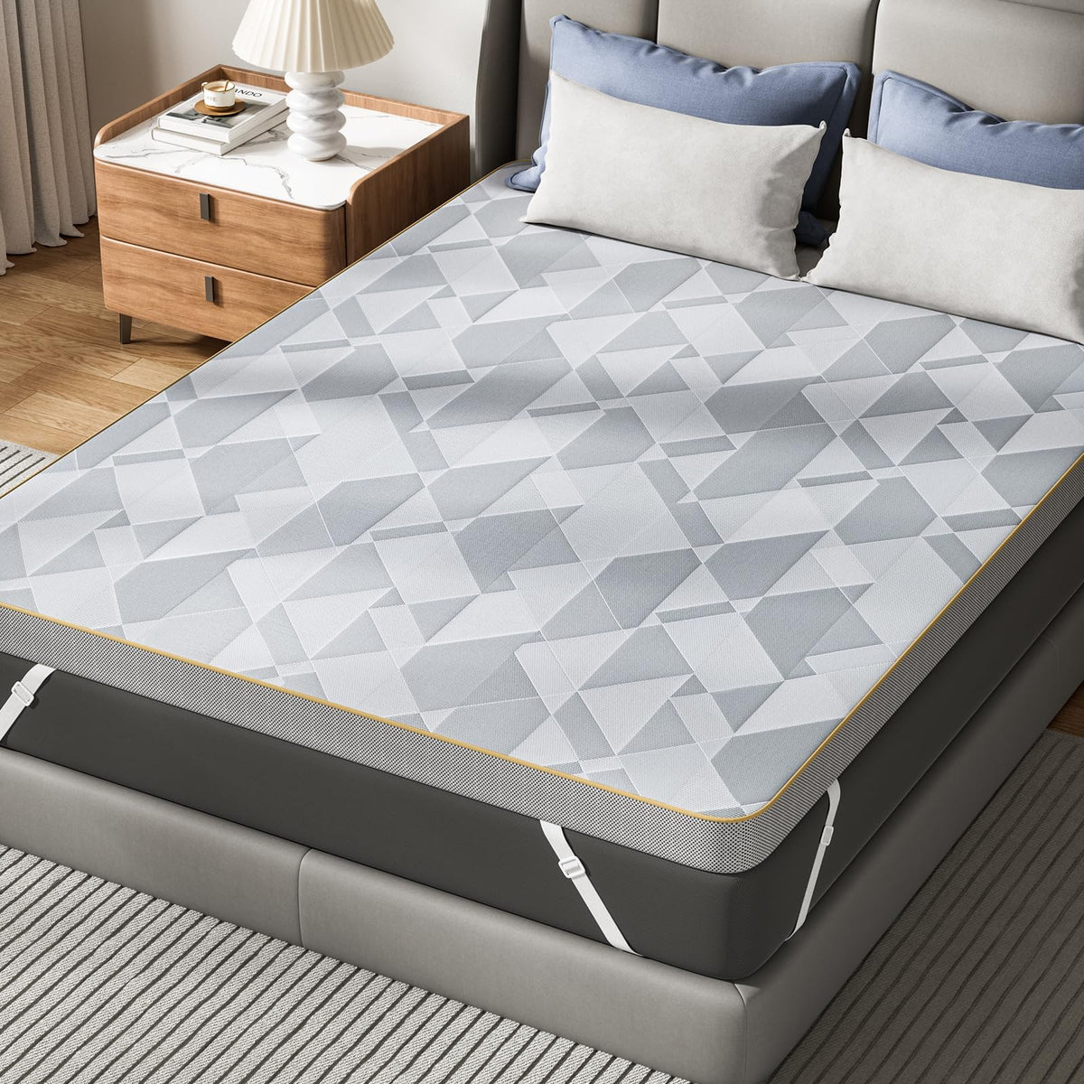 PERLECARE firm topper full 3-inch memory foam layer offering added support