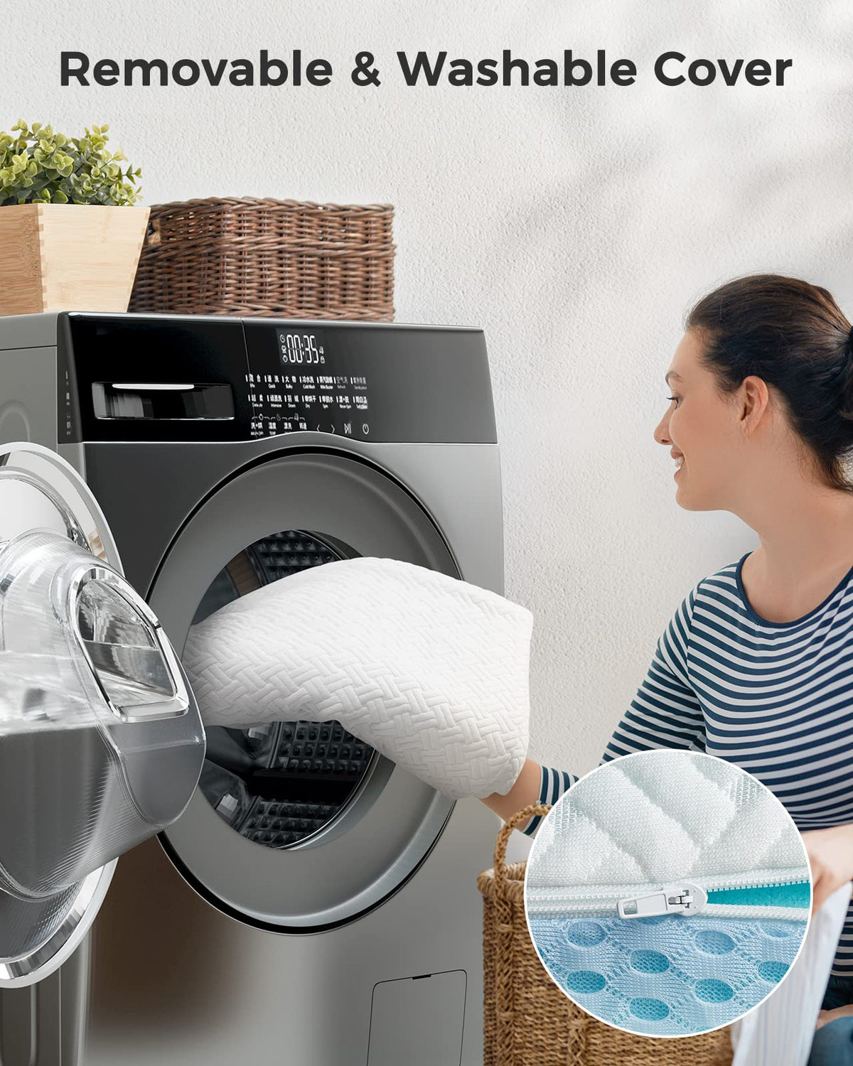 PERLECARE ventilation holes and breathable mesh improve airflow for comfortable nights.