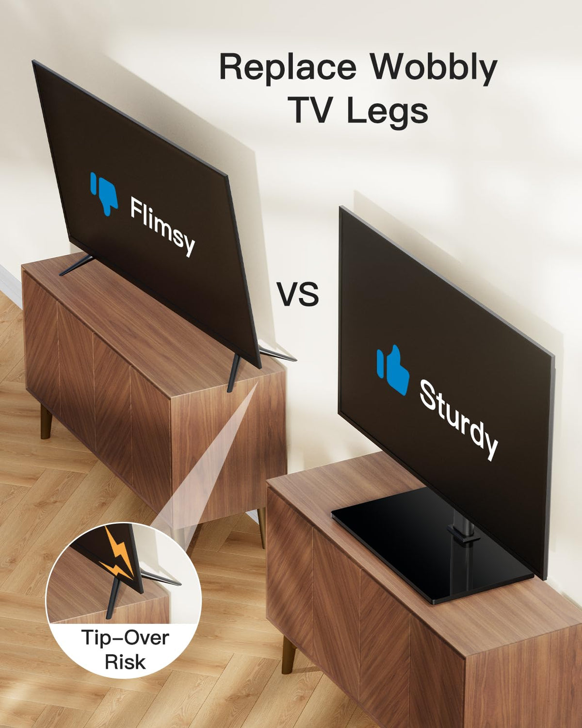 PERLESMITH compatible with Samsung, Sony, LG for secure mounting.