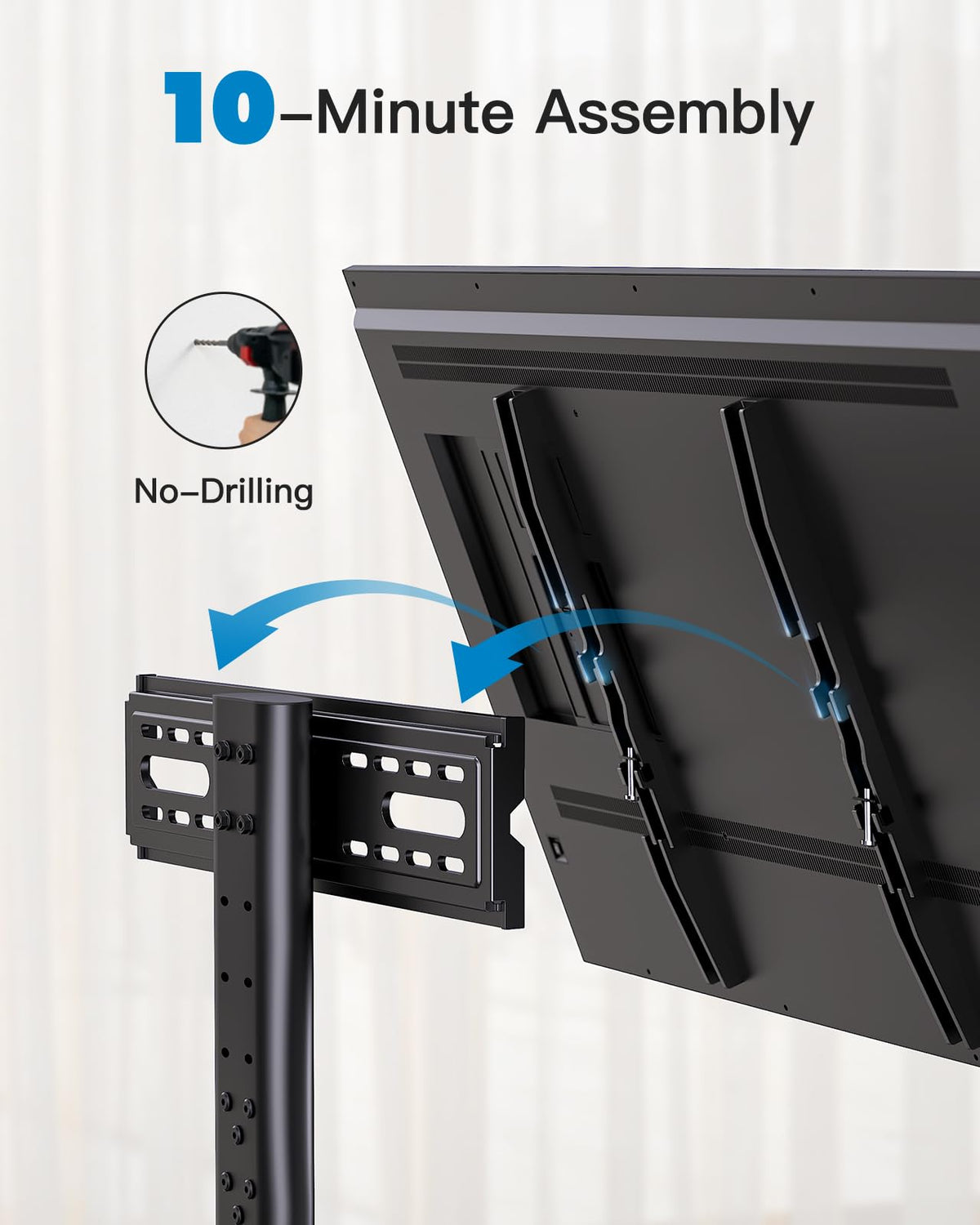 PERLESMITH supports VESA patterns up to 400x400mm for flexibility.