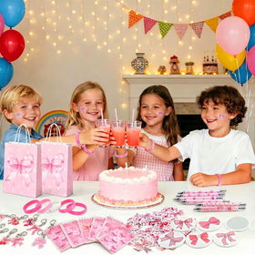Perpetily pink bow pen, a chic writing favor for celebrations