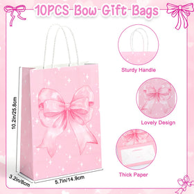Perpetily silicone wristband with pink bow, wearable guest keepsake