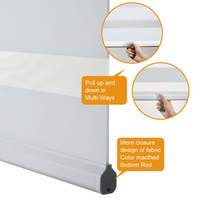 Persilux cordless zebra blinds safety features for kids and pets.