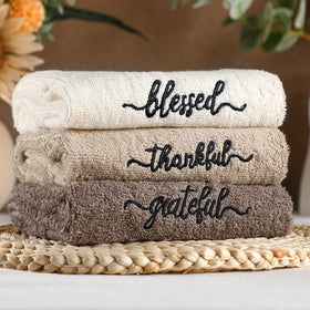 Peryiter Christian gift towels perfect for weddings and housewarmings.