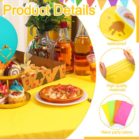 Peryiter neon pink tablecloth adds bold color to celebrations