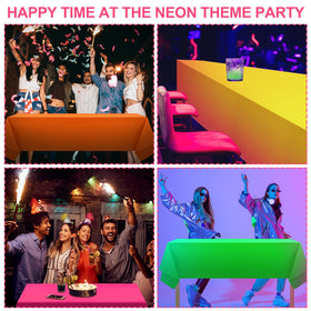 Peryiter neon yellow tablecloth improves visibility and mood