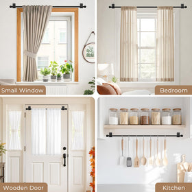PeSenp dual-lock system adds secure support for lightweight drapes.