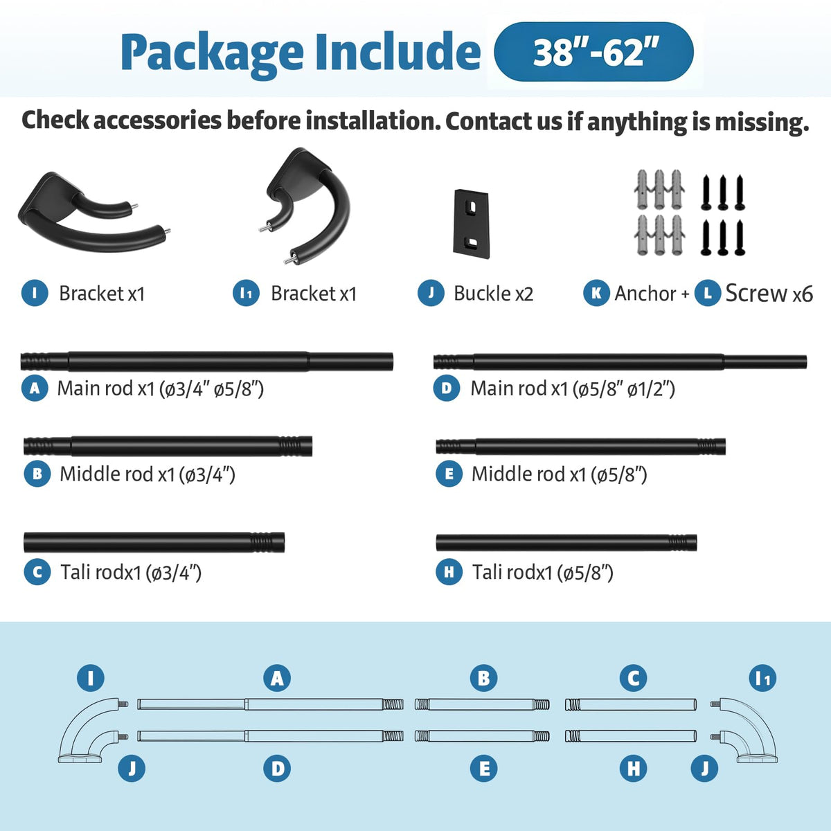 Pesenp includes hardware and easy-clean design for maintenance-friendly use.
