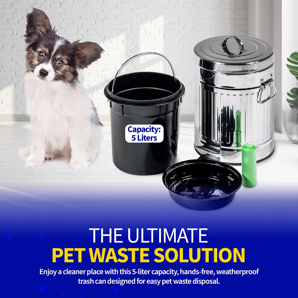 Pet Fit For Life compact 5-liter capacity saves space.