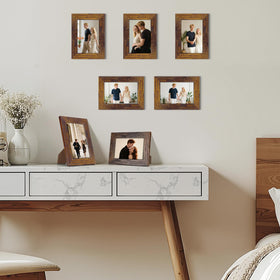 PETAFLOP neutral brown finish suits any decor and photo collection.