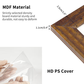 PETAFLOP wall or tabletop frame supports vertical or horizontal orientation.