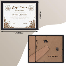 PETAFLOP wall-mount frame 8.5x11 for vertical or horizontal layouts