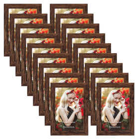 PETAFLOP wooden bulk 4x6 frames arranged for a cohesive wall gallery.