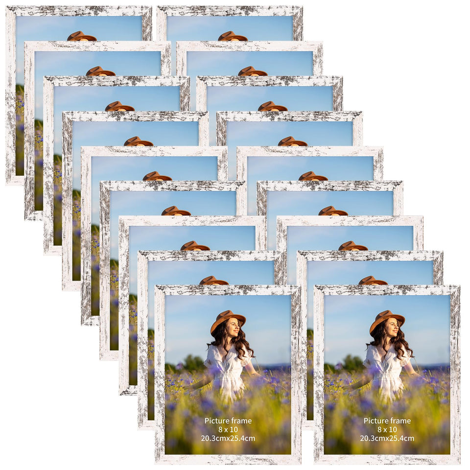 PETAFLOP wooden bulk 8x10 frames front view for wall gallery display