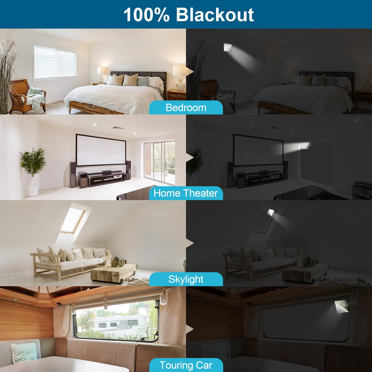 Petaholic window shades with nano adhesive stickers for clean removal.
