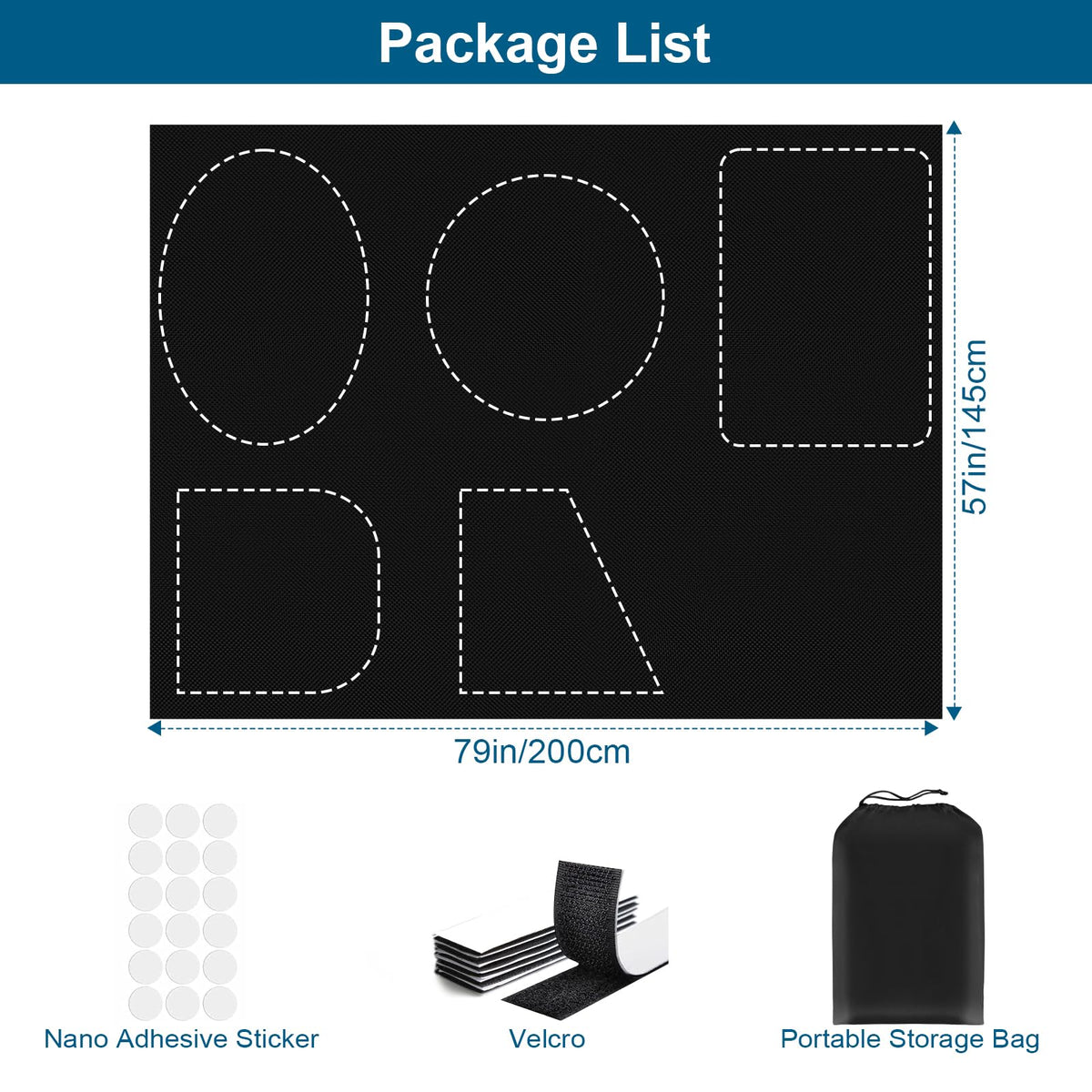 Petaholic wide applications shade for home, office, hotel, or car.