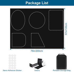 Petaholic wide applications shade for home, office, hotel, or car.