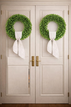 Petalyn boxwood wreath ideal for weddings and seasonal decoration