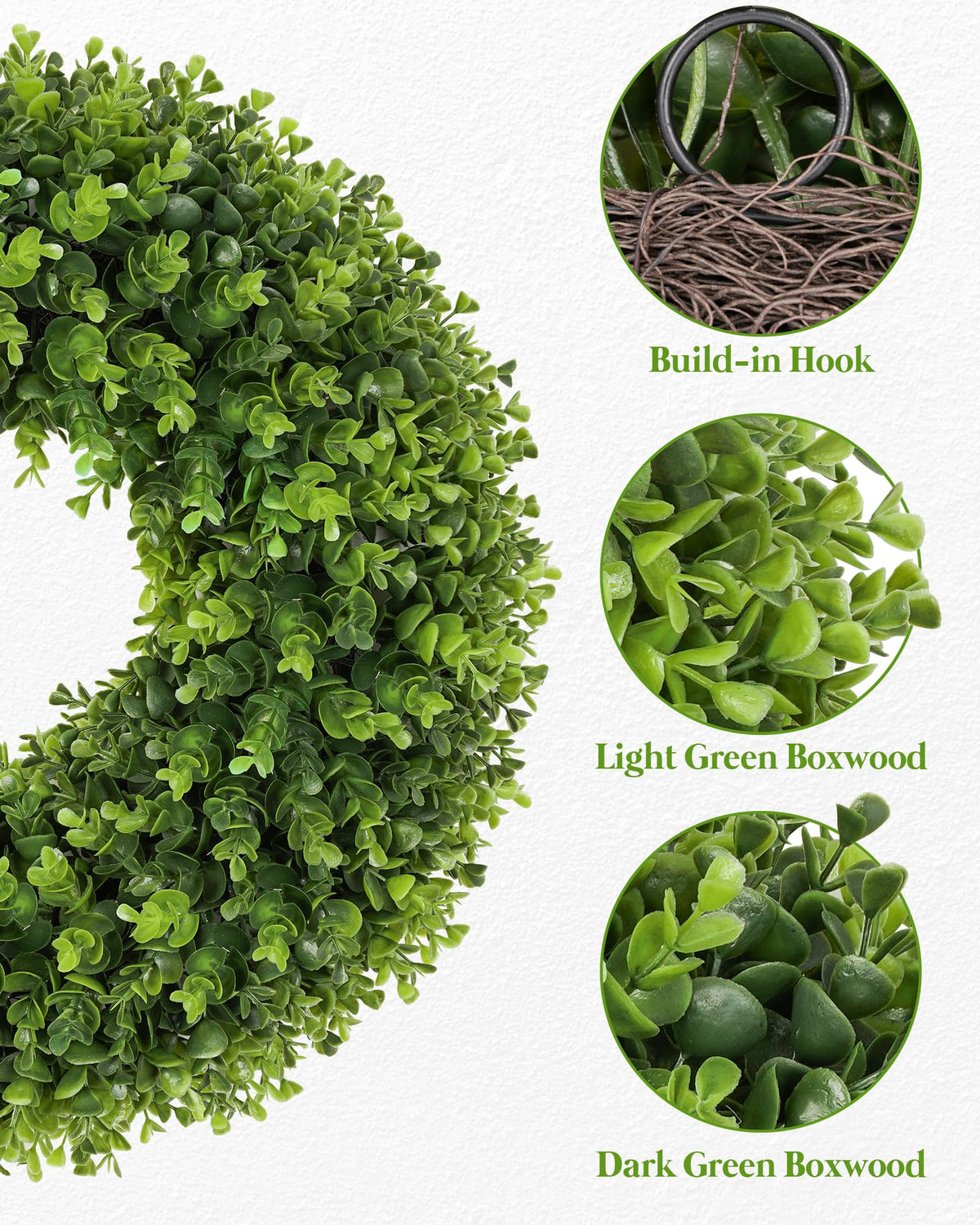 Petalyn wreath hanging on door showcasing all-season decor versatility