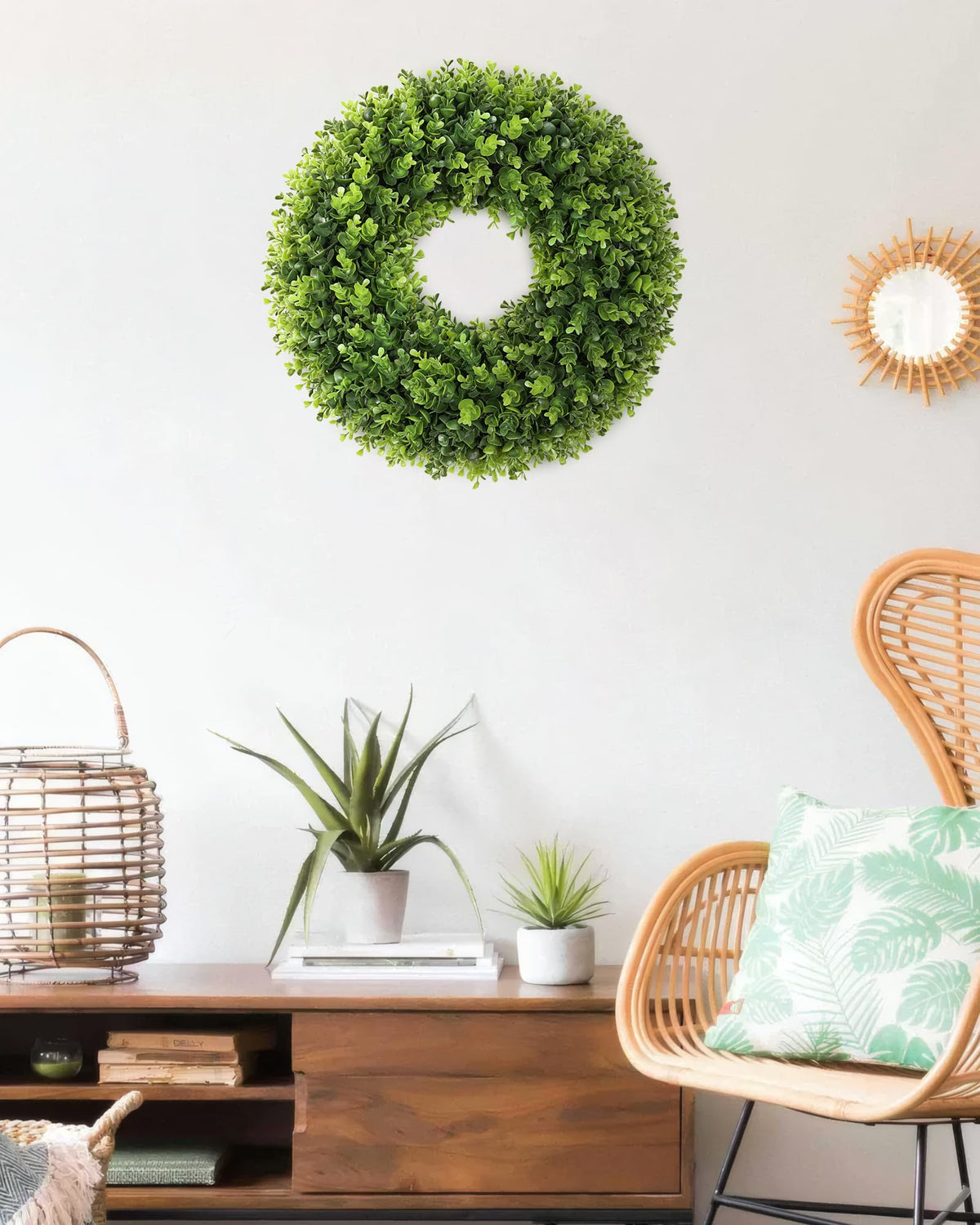 Petalyn wreath styling for wedding and farmhouse interiors
