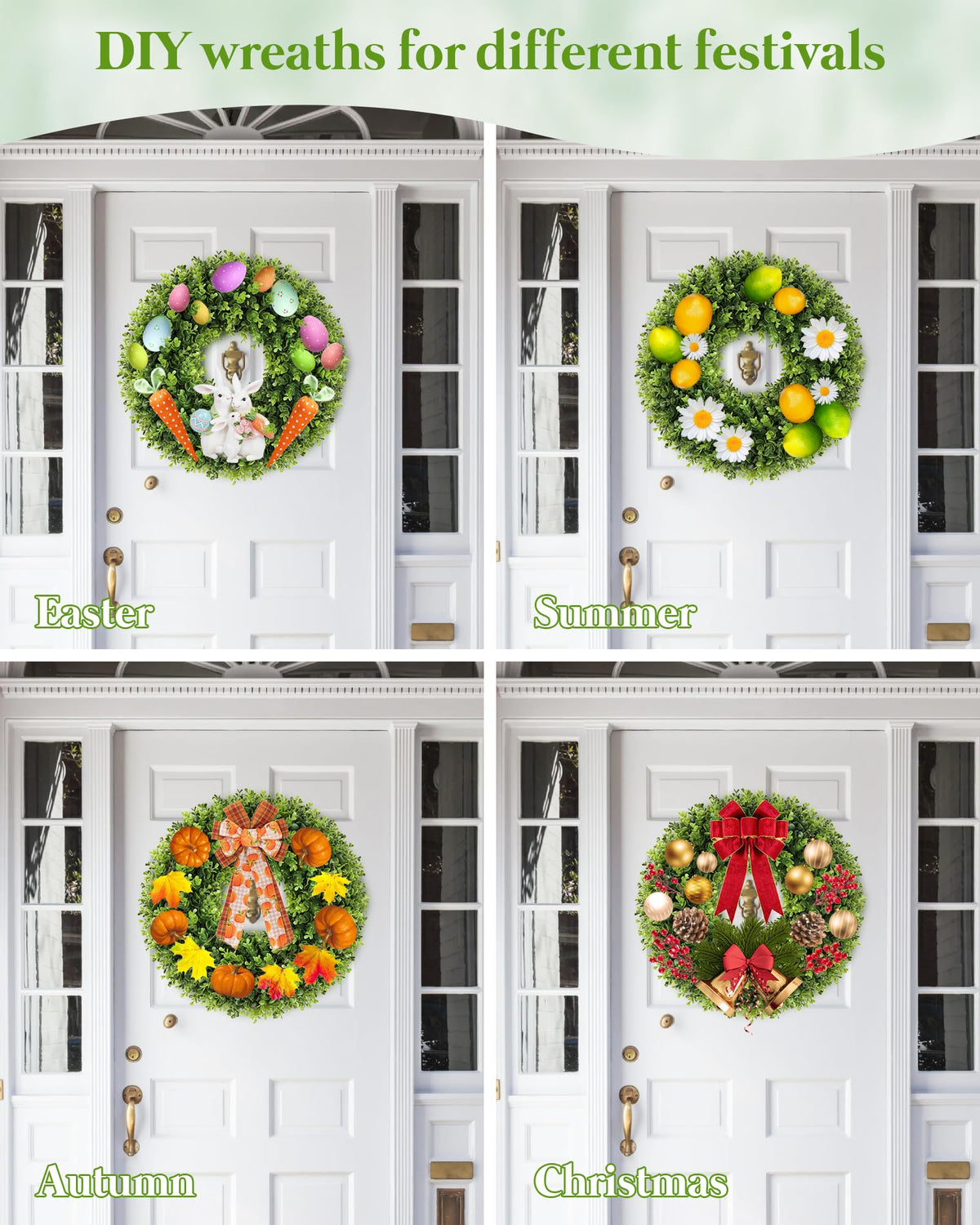 Petalyn wreath folding design enables easy storage after use