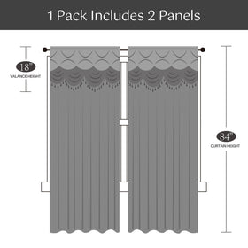 Petrichor tie backs arranged to frame windows elegantly
