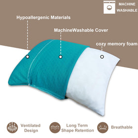PEUJEW compact, portable pillow shown with travel bag for easy carry.