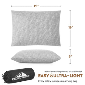 PEUJEW memory foam travel pillow hugs neck for supported naps on journeys.