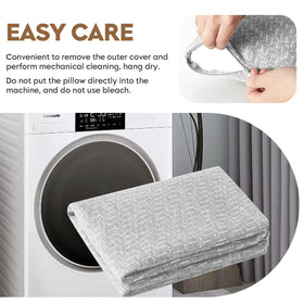 PEUJEW portable pillow with removable cover cleans easily after adventures.