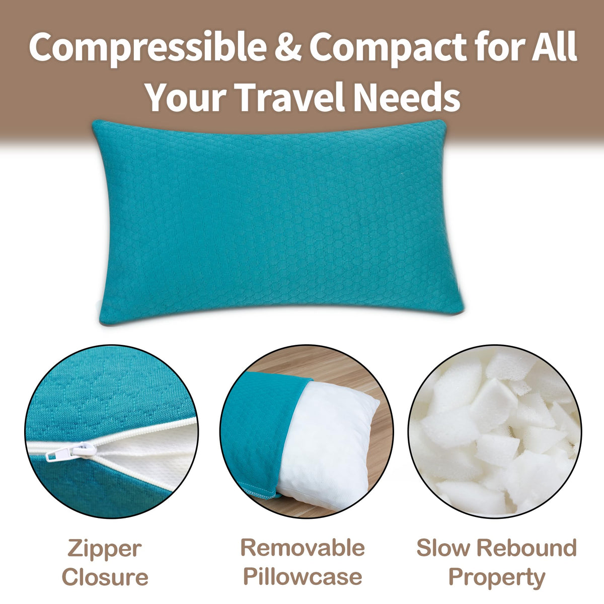 PEUJEW soft support helps neck comfort during travel or outdoor use.