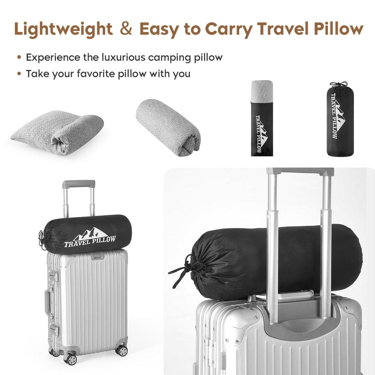 PEUJEW soft support pillow eases body pressure during long journeys.