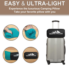 PEUJEW travel pillow makes a thoughtful gift for travelers and campers.