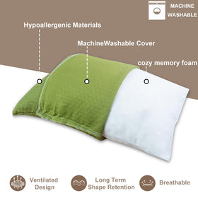 PEUJEW pillow with breathable microfiber cover for cool comfort