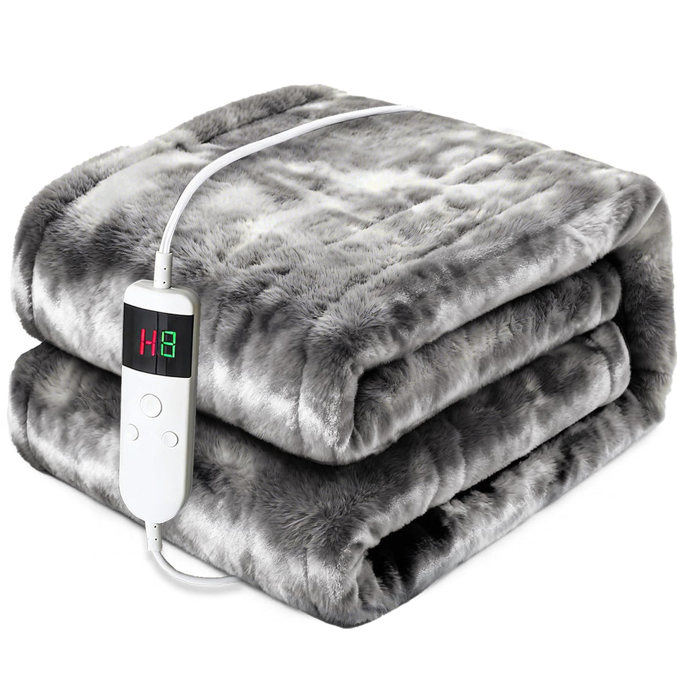 PFASDFW heated blanket throw 50x60 cozy warmth on the couch