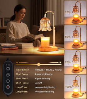 Pfxud candle warmer lamp dimmable settings tailor mood and scent