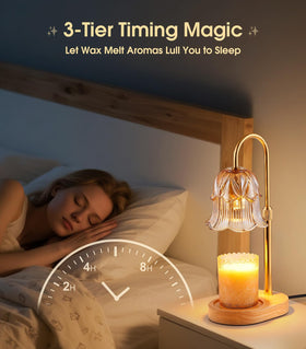 Pfxud candle warmer lamp timer function enables auto shutoff