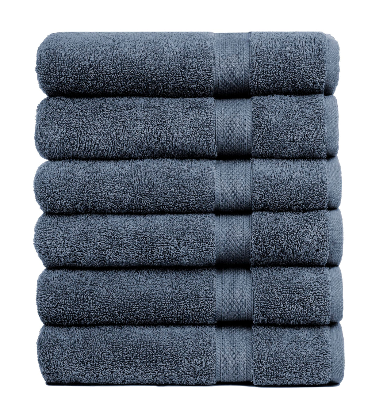 PH Pleasant Home bath towels 6-pack folded for easy gym or spa setup.