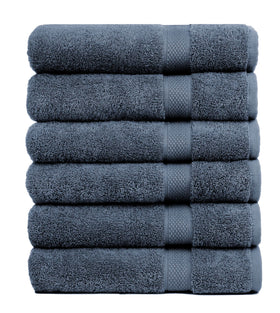 PH Pleasant Home bath towels 6-pack folded for easy gym or spa setup.