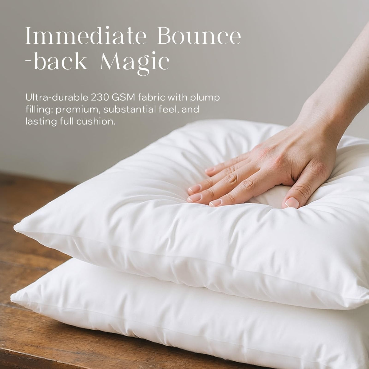 Phantoscope 18x18 pillow inserts no-woven fabric offers breathable durability.