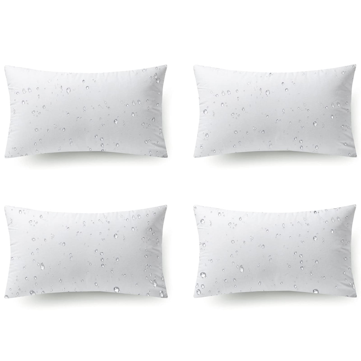 Phantoscope outdoor pillow insert 12x20 pack4 for durable patio cushion refresh