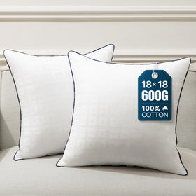 Phantoscope pillow insert with 100% cotton jacquard cover for breathable comfort.