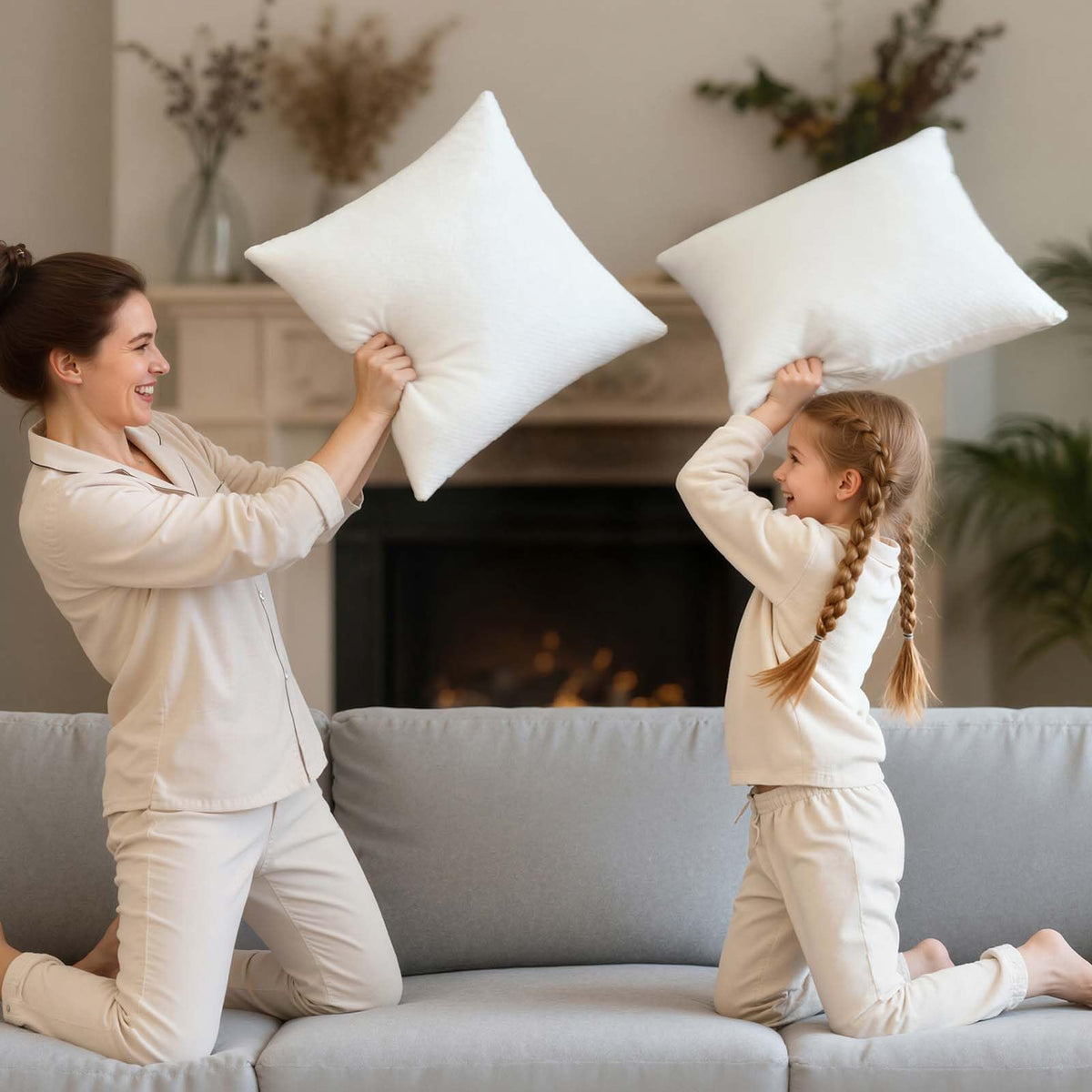 Phantoscope pillow on a couch illustrating versatile home decor.