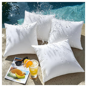 Phantoscope pillow insert side view shows water-resistant liner.