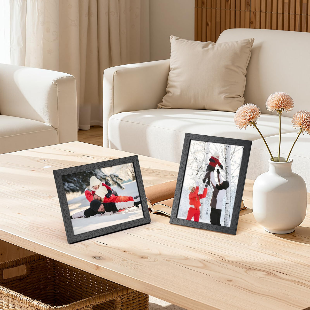 PHAREGE 5x7 frame for easy photo swap and update memories.