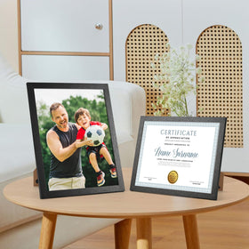 PHAREGE black frame ideal for certificates, documents, or artwork displays