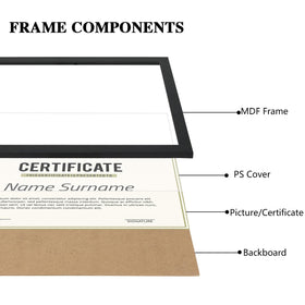 PHAREGE tabletop frame shown in vertical and horizontal positions for flexible setups