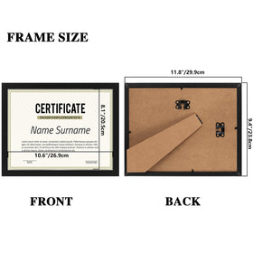 PHAREGE wall-hanging certificate frame back hooks enable versatile display