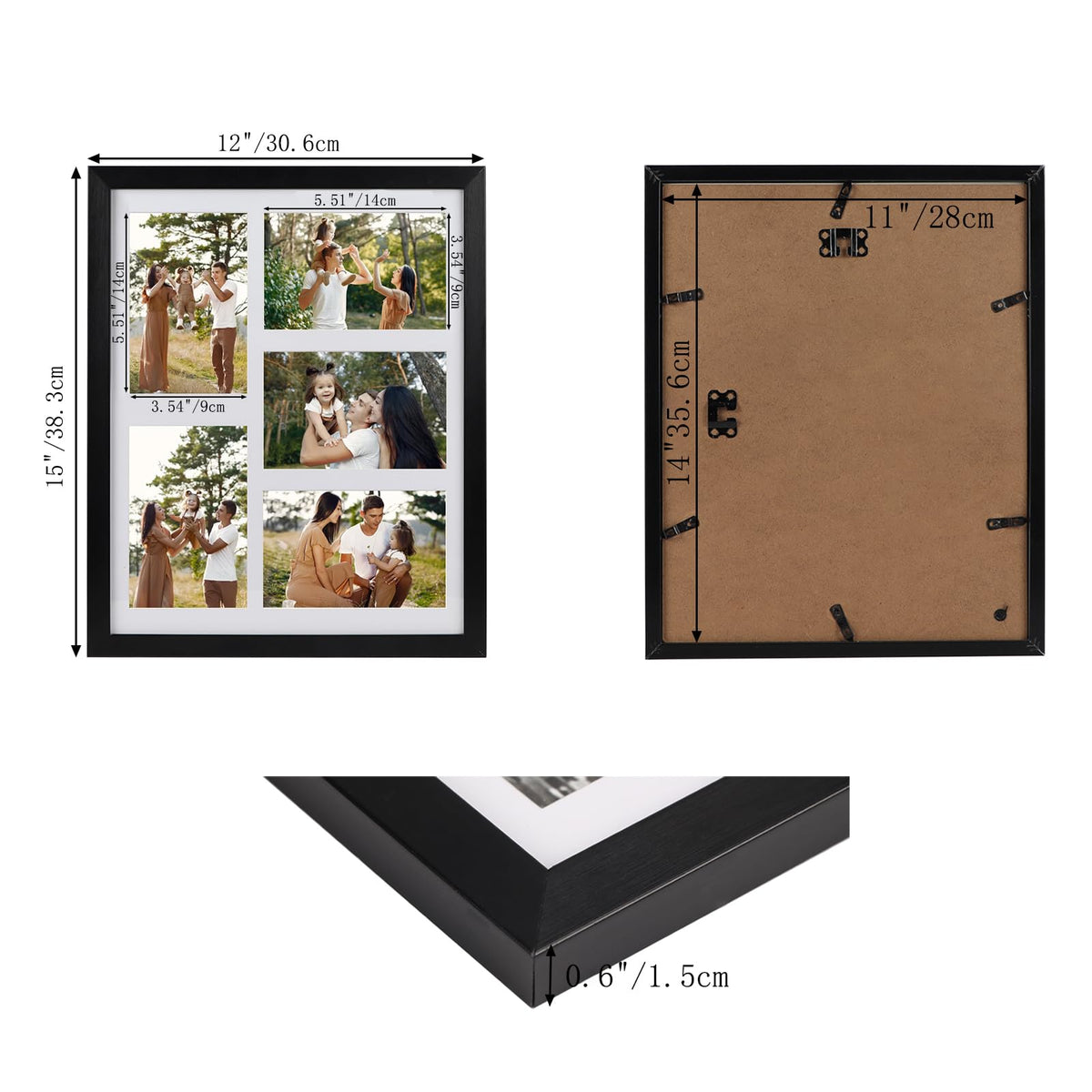 PHAREGE collage frame backboard MDF provides sturdy gallery-wall support.