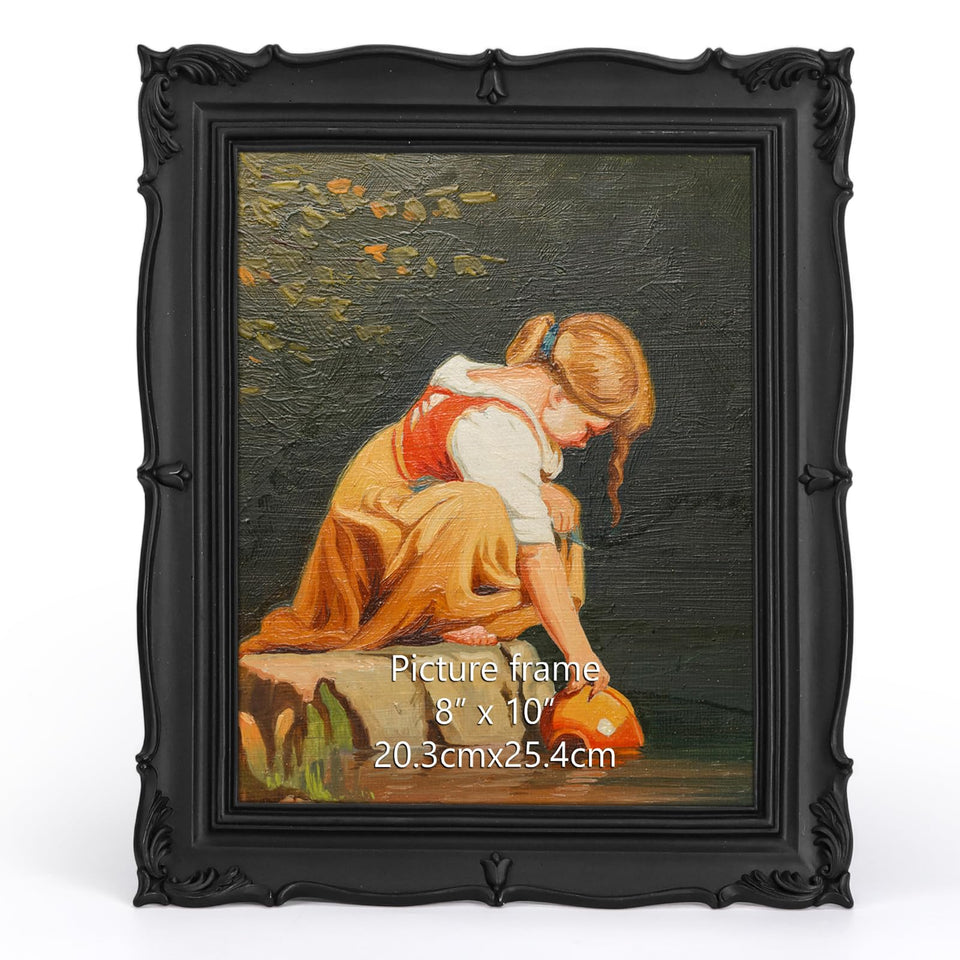 PHAREGE vintage frame 8x10 black showcases cherished memories with classic display.